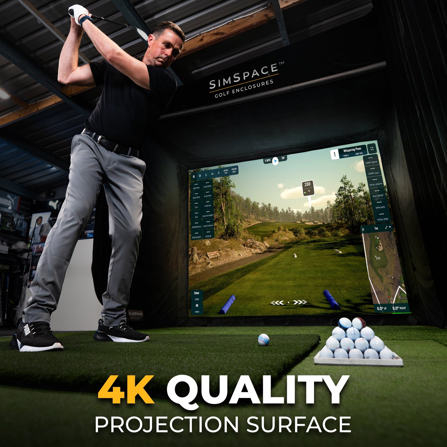 SIMSPACE PROFESSIONAL GOLF ENCLOSURE - SIM/003