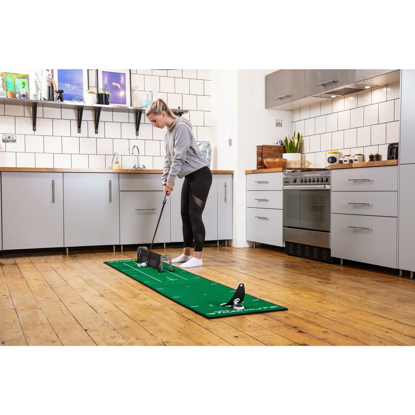 PuttOUT Putting Plane + Alignment Stick Set