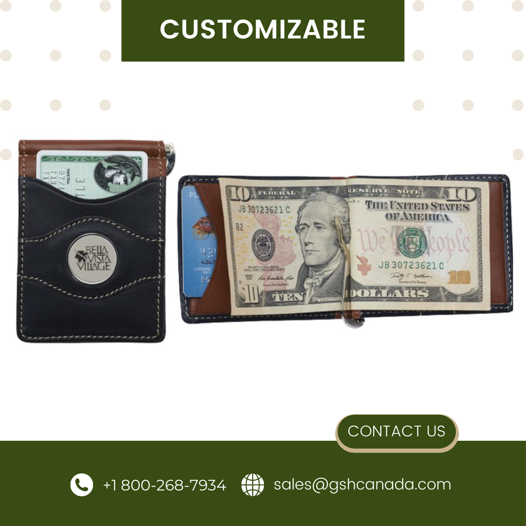 Two-Tone Leather Currency Organizer