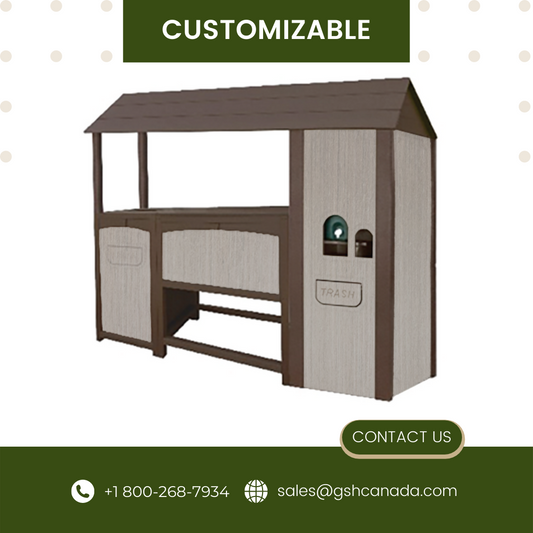 CUSTOMIZED ITEM: Sea Palms Triple Section Beverage Station