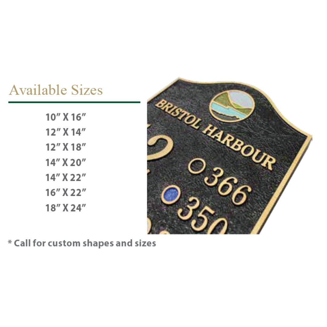 CUSTOMIZED ITEM: Cast Metal Tee Signs