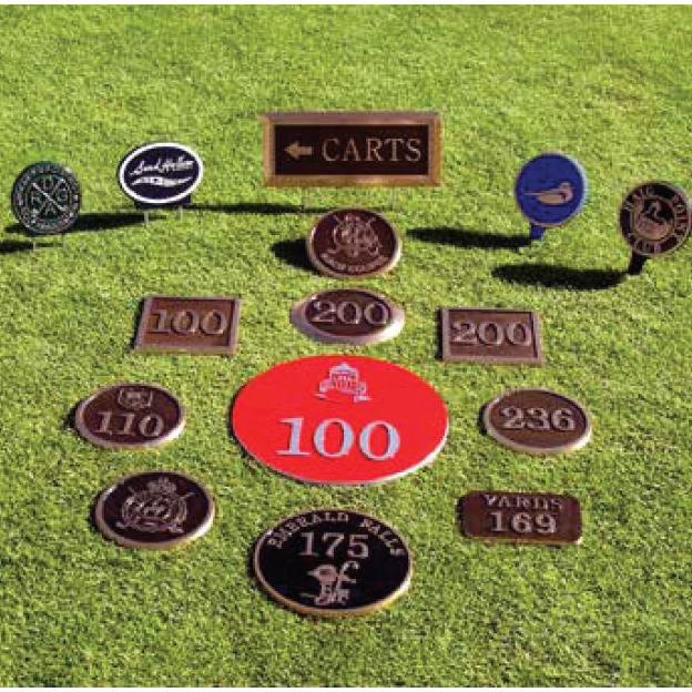 CUSTOMIZED ITEM: In-Ground Yardage Markers