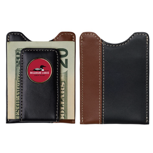 Two-tone Leather Magnetic Wallet